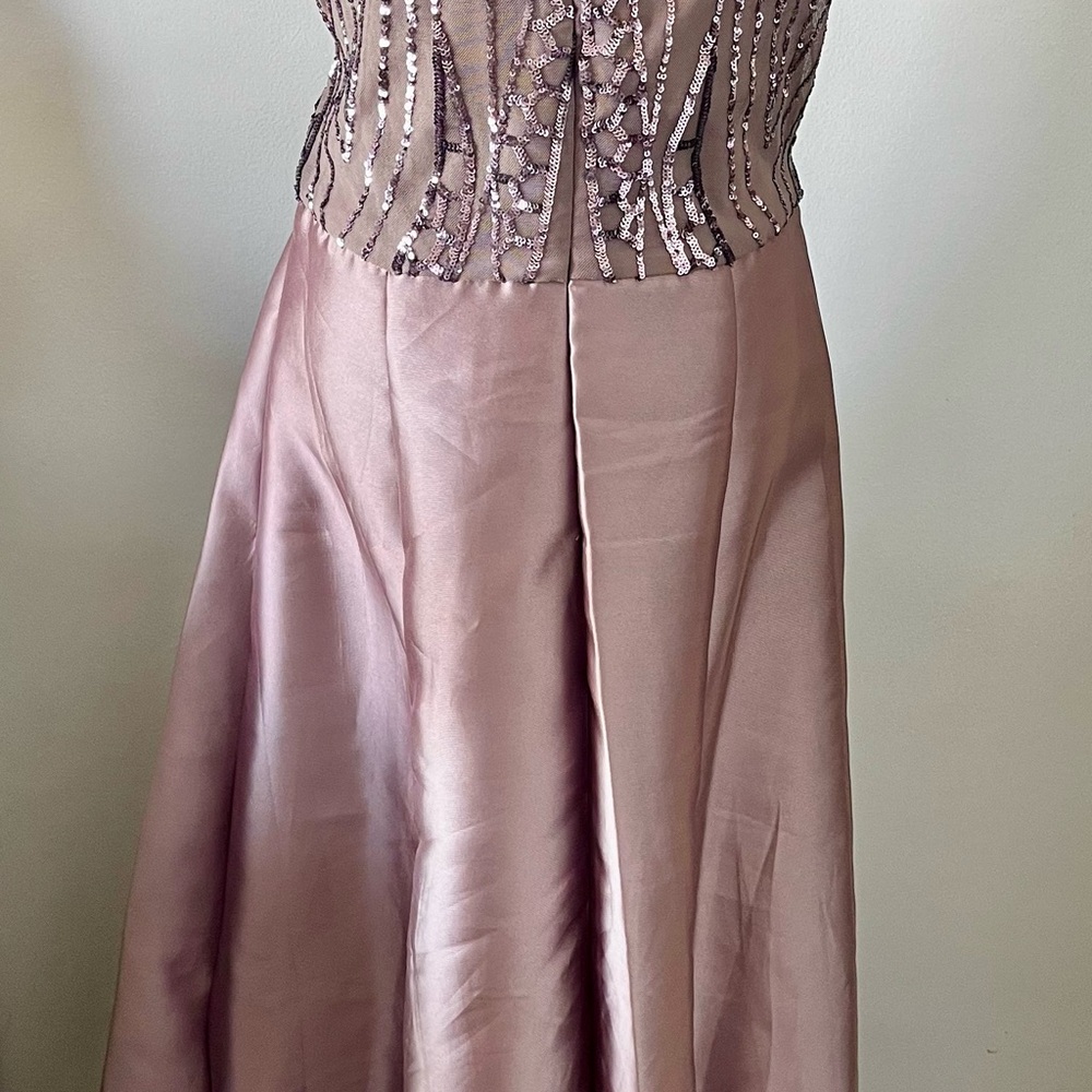 R&M Richards Mauve High Low Dress - Picture 2 of 6